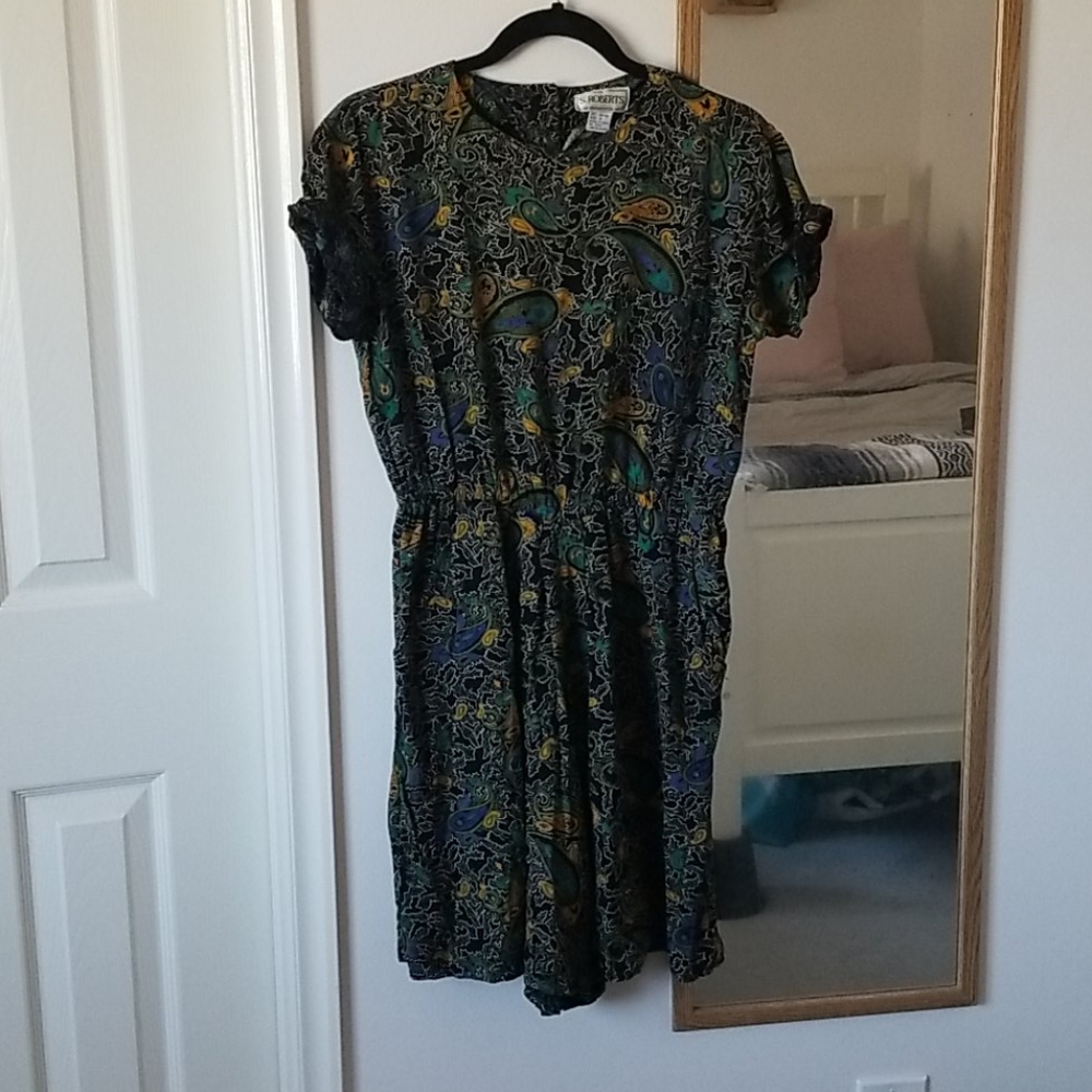 Vintage Paisley Romper Jumpsuit